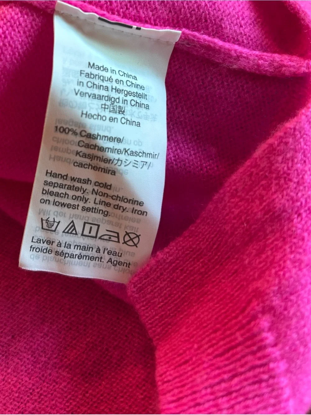 J. Crew Everyday Cashmere Sweater Size Medium Hot Pink Crewneck Style K1313